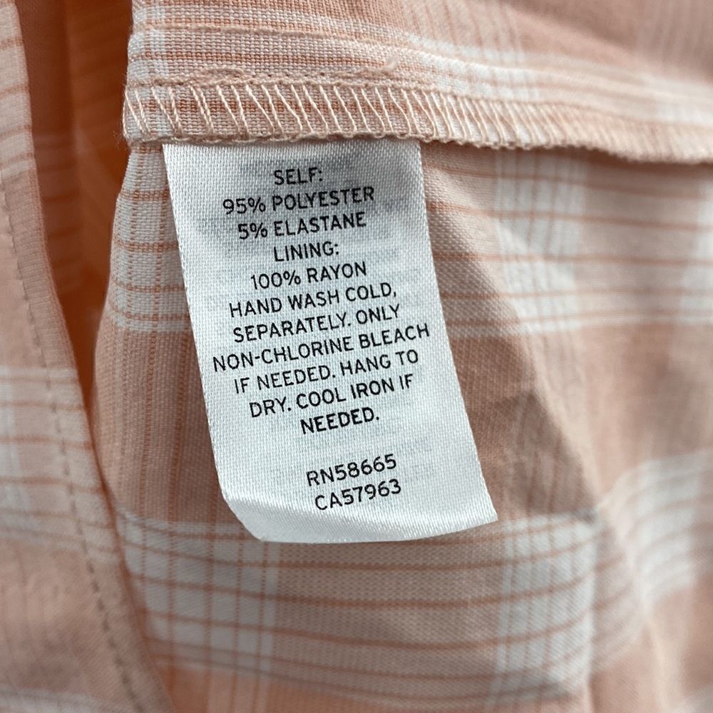 3For$20 BP NWT Peach/White Midi Dress - Picture 4 of 6